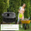 Dripex Dripex 160L Dual Chamber Rotating Compost Bin, BPA-Free, Black 3