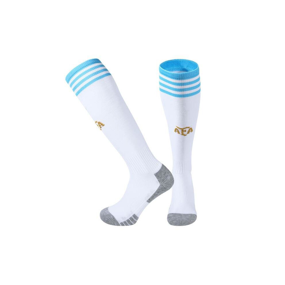 (Adults(EU 37-45)) 24-25 Season Football Socks For Argentina Home Kids & Adults Training Sport Racing Stocking