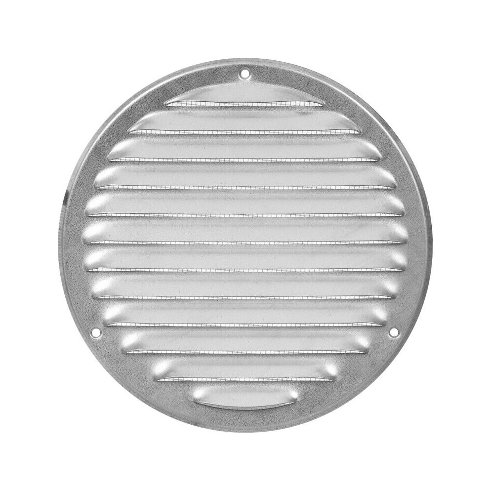 Galvanised Steel Round Air Vent Grille 160Mm / 199Mm 5056517972007