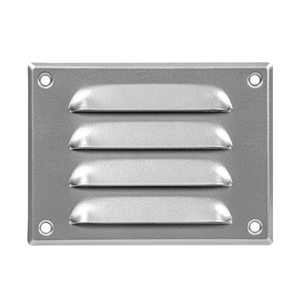 Silver Metal Air Vent Grille 140Mm X 105Mm 5056517972021