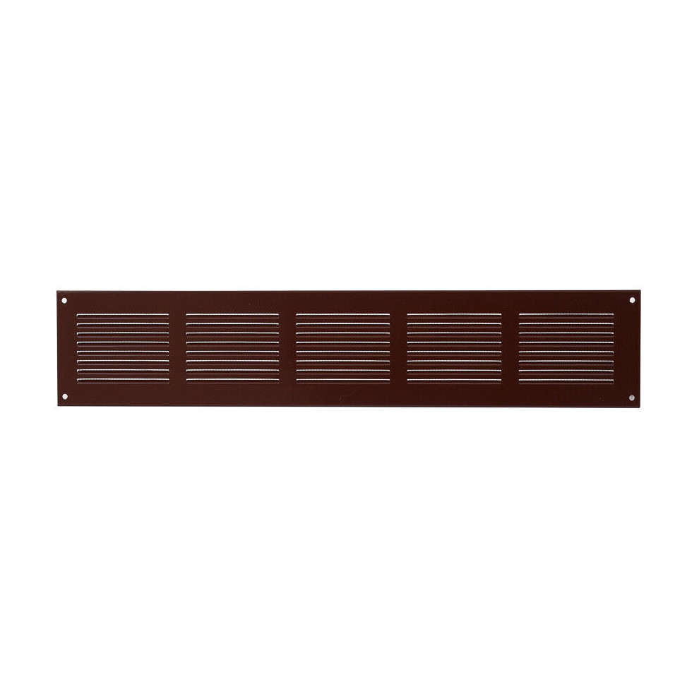Brown Metal Air Vent Grille 500Mm X 100Mm 5056517972045