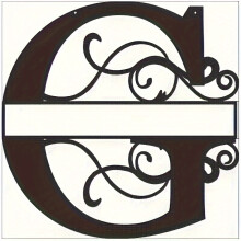 (45cm, G) Personalized Metal Split Letter Last Name Sign - Custom Family Name Plaque