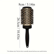 (Dary Gold 53#) Nano Ceramic Hair Brush for Anti-Static Blow Drying, Curling, Straightening, and Volumizing