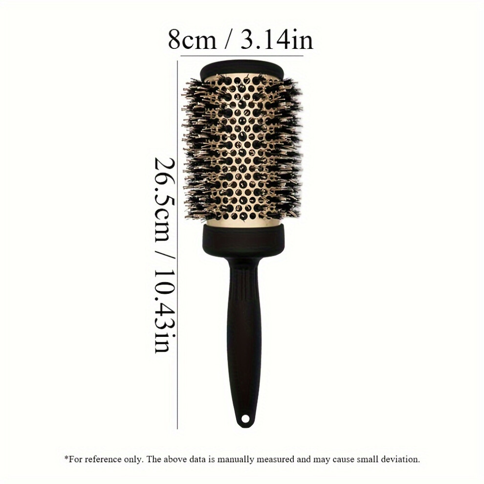 Xylfly Gold (Dary 53#) Nano Ceramic Hair Brush For Anti-Static Blow Drying, Curling, Straightening, And Volumizing