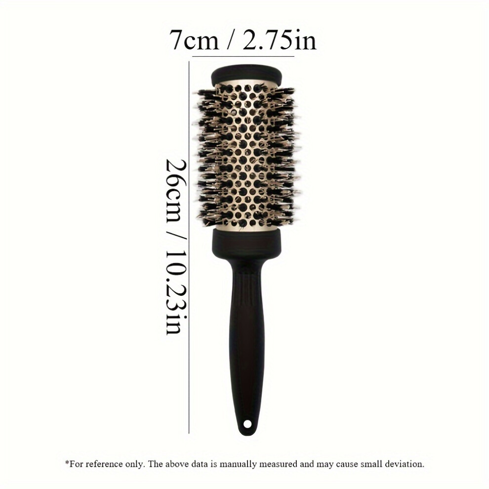 Xylfly Gold (Dary 45#) Nano Ceramic Hair Brush For Anti-Static Blow Drying, Curling, Straightening, And Volumizing