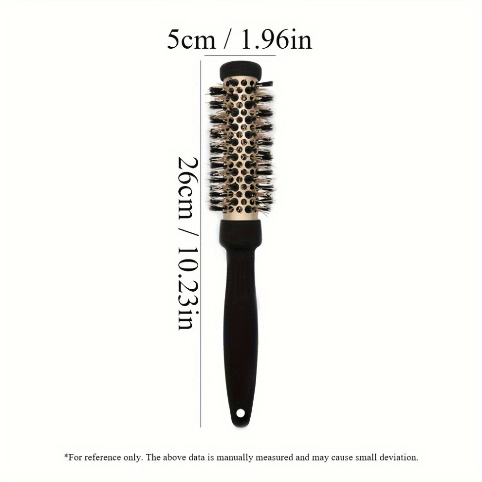 Xylfly Gold (Dary 25#) Nano Ceramic Hair Brush For Anti-Static Blow Drying, Curling, Straightening, And Volumizing