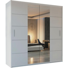 (White, 203cm) Winnipeg Modern Sliding Wardrobe