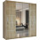 (Oak, 150cm) Winnipeg Modern Sliding Wardrobe 1