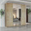(Oak, 203cm) Winnipeg Modern Sliding Wardrobe 2