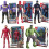 Marvel Avengers Iron-man Spiderman  Action Figure Super Hero Toy Set 5 Thanos Captain America Incredible Hulk 1
