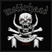 Motorhead Officially Licensed Woven Patch - March or Die Warpig Band Logo 10cm x 10cm SP2448