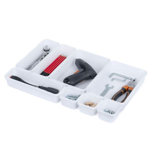 LIVIVO (White) LIVIVO 8-Piece Drawer Divider Set