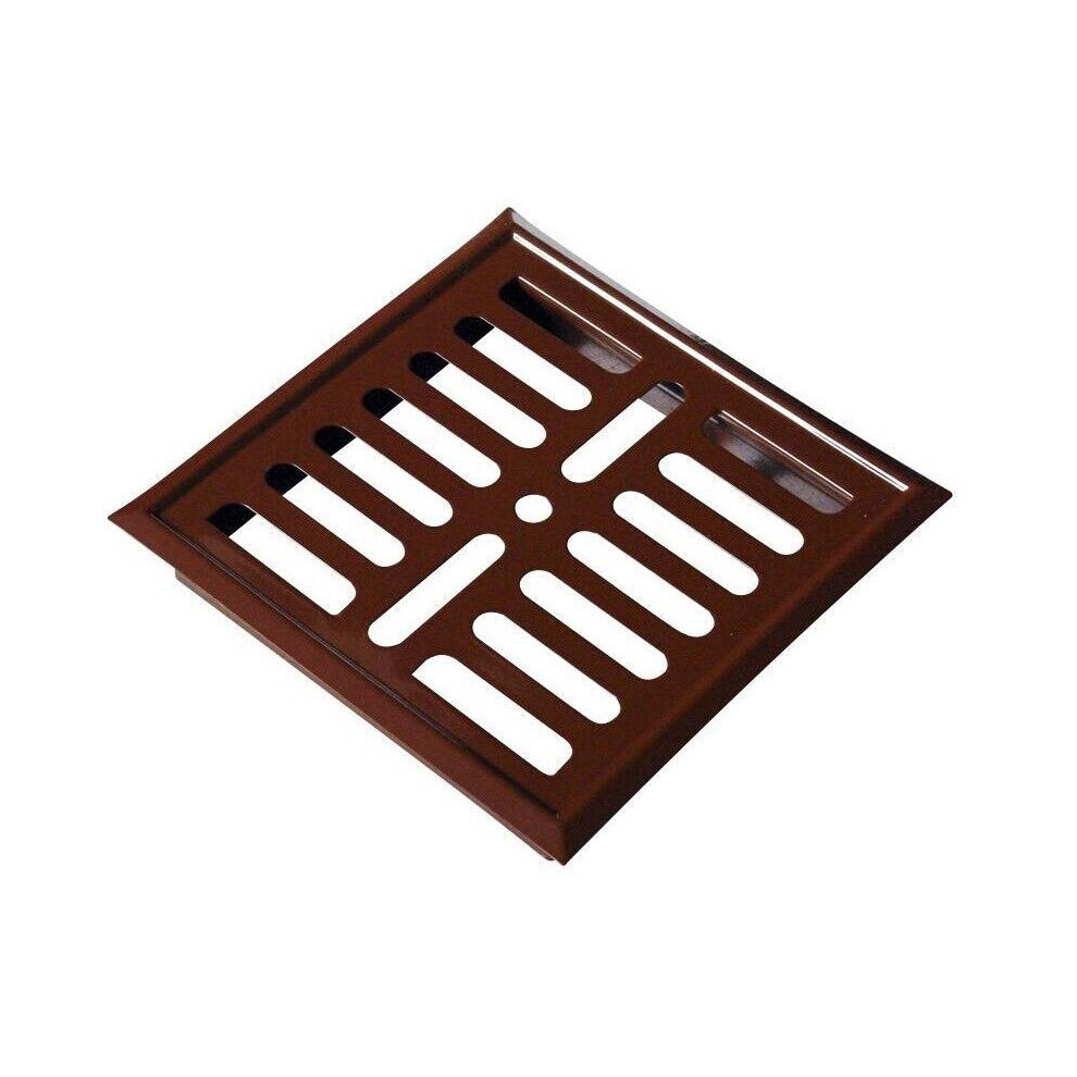 Brown Metal Air Vent Grille 165Mm X 165Mm 5056517972144