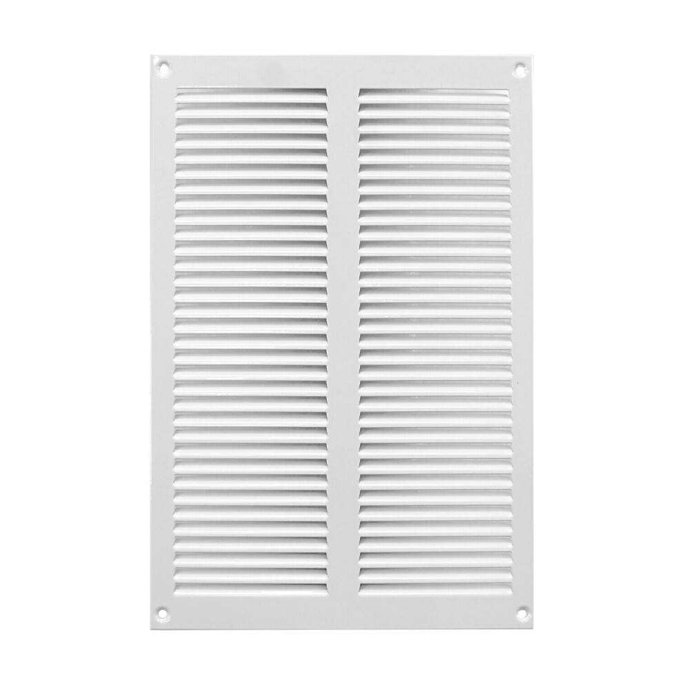 White Metal Air Vent Grille 200Mm X 300Mm 5056517972175
