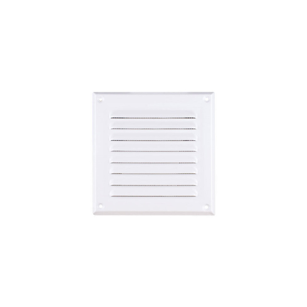 White Metal Air Vent Grille 245Mm X 245Mm 5056517972113
