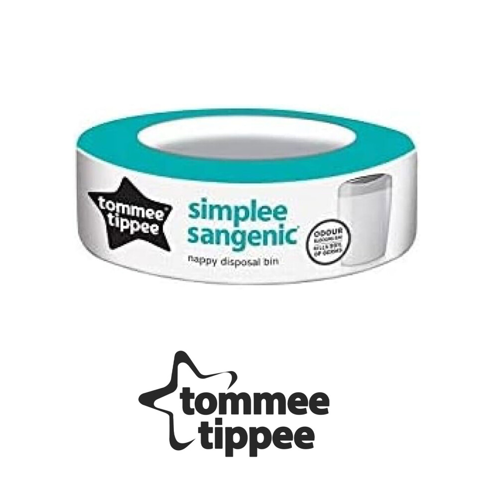 Tommee Tippee Refill Cassette Ant-ibacterial Nappy Bin Disposal