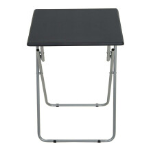 Metal Garden Table-Gray PVC Table Steel Tubes Folding Legs-Coffee And & Table