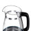 Russell Hobbs Russell Hobbs Carafe Style 1.7L Cordless Electric Glass Kettle with black handle, lid & base and blue internal illumination (Fast boil, 3KW 7