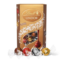 Lindt Lindor Assorted Chocolate Truffles Extra Large 600g (about 48 balls) - Milk, White, Dark & Hazelnut - 598028