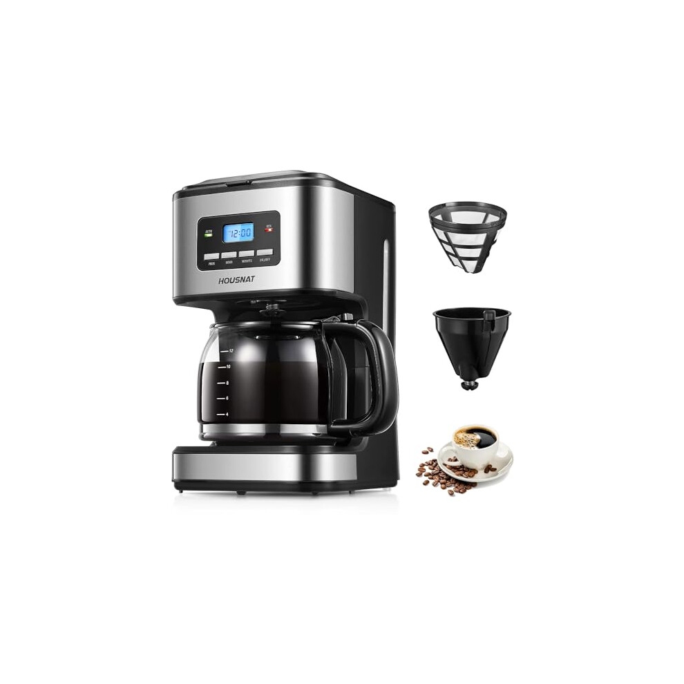 Photos - Coffee Maker Housnat Filter Coffee Machine, Programmable Drip , Advanced Showerhead Technology, Fast Brewing & , 1.8L Capacit 