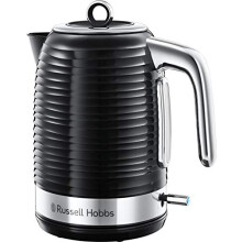 Russell Hobbs Inspire Electric 1.7L Cordless Kettle (Fast Boil 3KW, Black premium textured plastic, high gloss finish, Removable washable