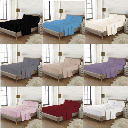 Thermal Flannelette Brushed Cotton Flat Bed Sheets