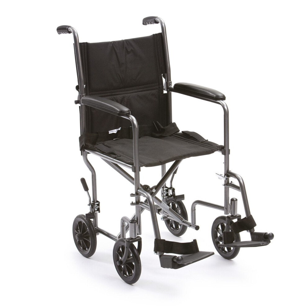 Drive-Devilbiss-Healthcare Drive Devilbiss Healthcare Steel Foldable Travel Chair, 19 Inch Seat Width