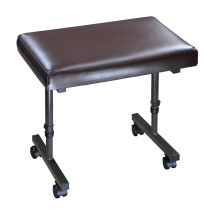Aidapt Height Adjustable Leg Rest Stool With Castors Feet and Easy Clean Material For Elderly and Users With Limited Mobility Aid