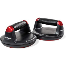 SKLZ Perfect Fitness Push Up Stands (Pack of 2) Ergonomic Rotating Handles with Knee Pads, Black – Model 31015