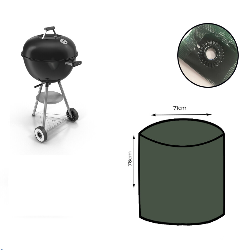 Yuzet XT Kettle BBQ Cover 71(d) x 76(H) Lightweight Extra strong 100% Waterproof