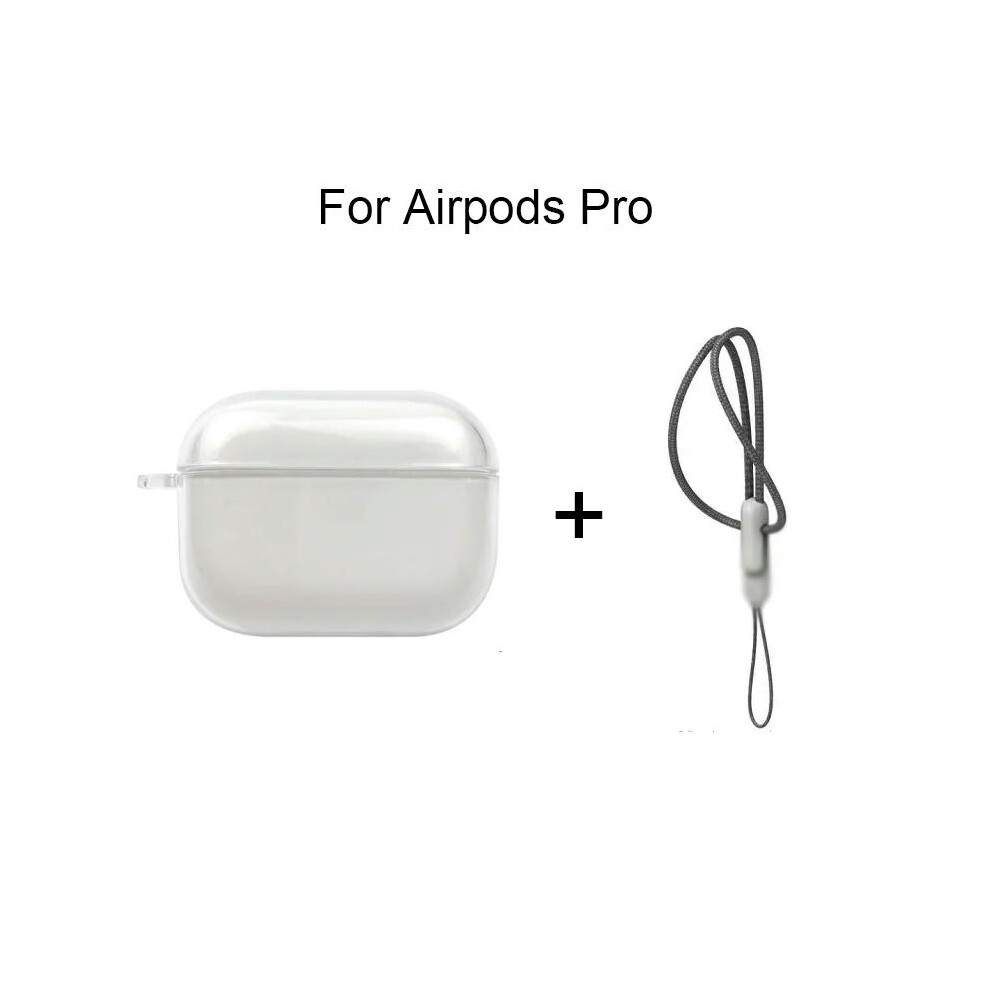 (For Airpods Pro) Clear Case For AirPods 3 2 1 Pro Pro2 Transparent Soft TPU Wirelsss Headphones Protective Cover For Air Pods Pro 2 Earbuds Shell