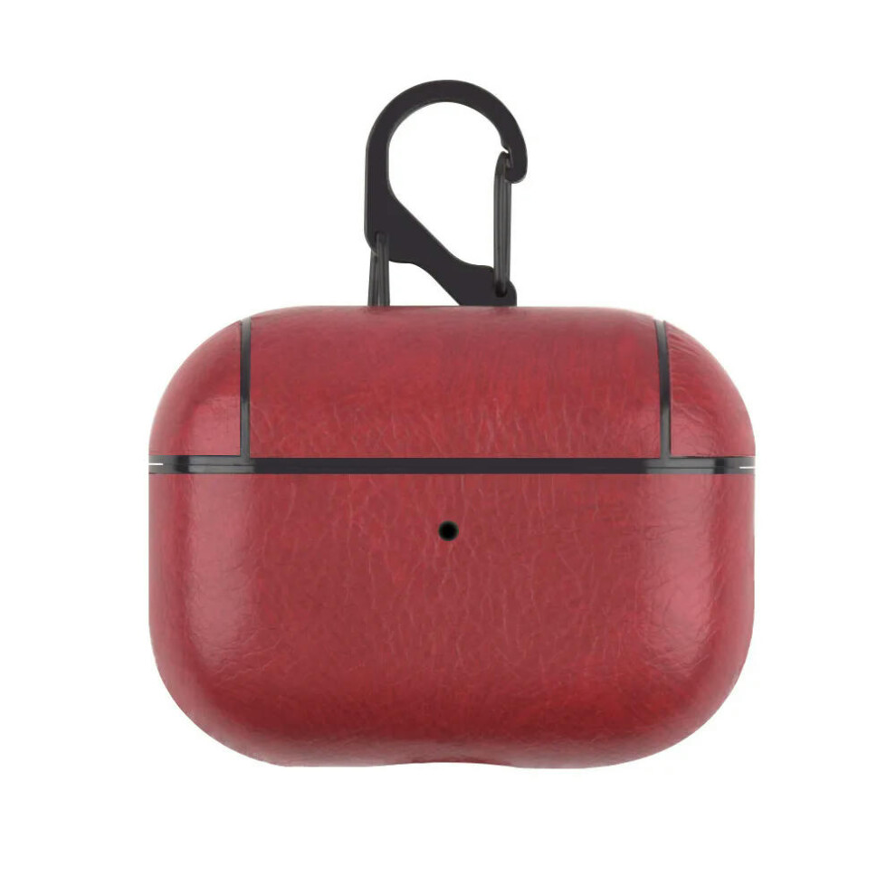 (, For Airpods 1 Or 2) Luxury Retro Leather Earphone Case For Apple Airpods Pro 2 3 1 Headphone Protective Cover With Hook For Air Pods Pro2 2Nd Ge Red 8292455764381
