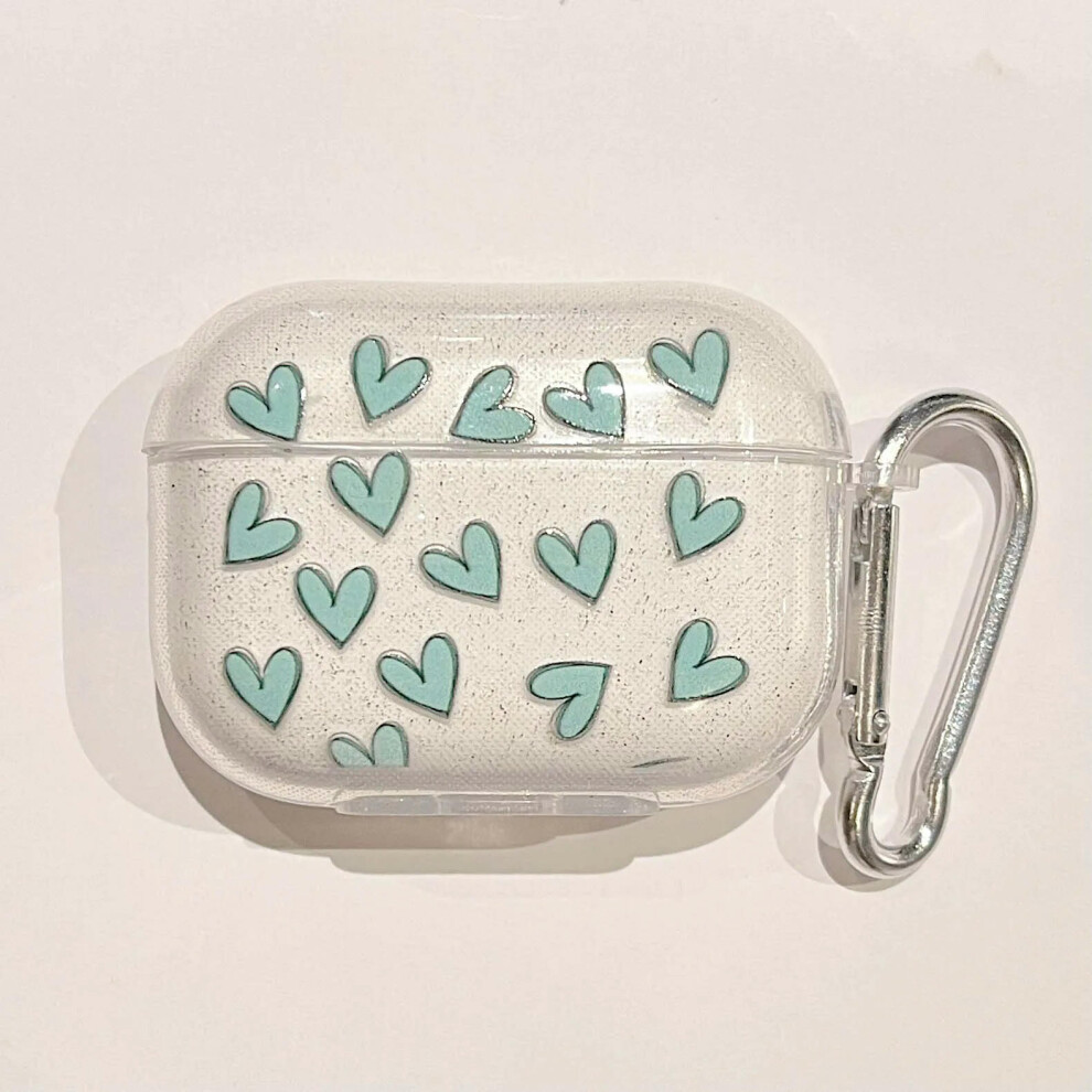 (2, For Airpods Pro) Lovely heart shape Earphone Case For AirPods 1 2 3 Pro 1 2 Case Transparent TPU Air pods 1 2 3 Bluetooth Earphone Charging Box