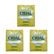 6 x 100g CIDAL Antibacterial Soap Cleansing Bar With Grapefruit Extract