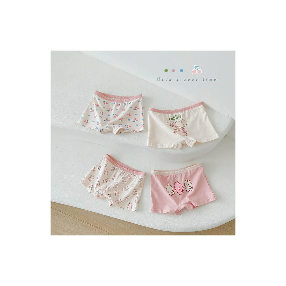 (109-Cloud story, 150) 2-11T Baby Girls Cotton Underwear Soft Shorts Kids Boxer Briefs Panties 4pcs/pack