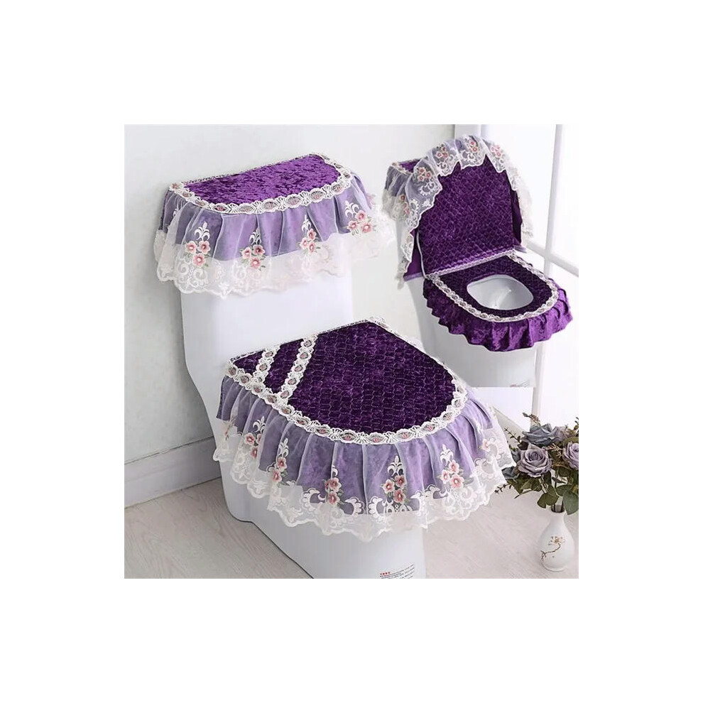 (13) Toilet Seat Cushion 3pcs Set Universal Antibacterial Seat Cushion Zipper Type Detachable Washable Seat Cover Toilet Cushion