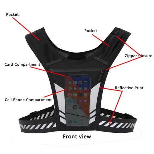Water Bottle Chest Pack Running Vest Cycling Backpack Mobile Phone Backpack 2