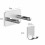 Support de fixation murale Support de rangement pour sèche-cheveux Dyson Supersonic 7