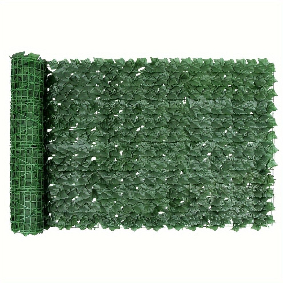 (Dark Green (1mÃ3m)) Artificial Ivy Fence Screen - Privacy Trellis Roll for Balcony