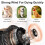 Pet Hair Dryers for Dog Grooming Hairdryer Blower Low Noise 2800W High Velocity Dryer Speed Adjustable with 3 Nozzles 4