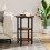 Living And Home Vintage Wooden Side Table 2
