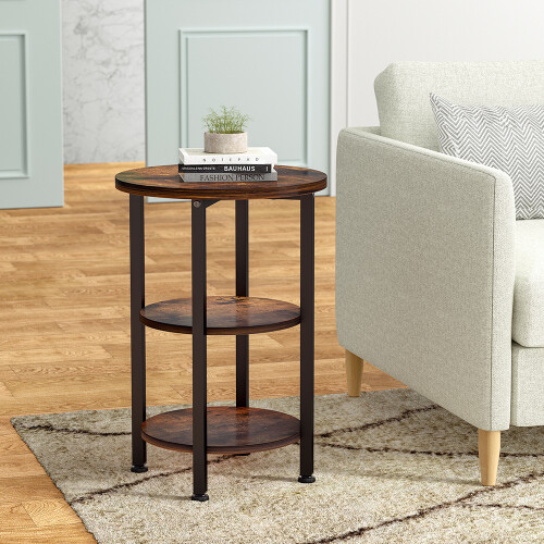 Living And Home Vintage Wooden Side Table