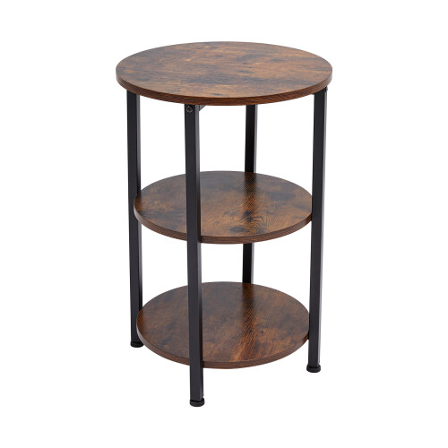 Living And Home Vintage Wooden Side Table 2