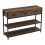 Living And Home Vintage Console Table with Drawers and Shelves 4