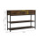 Living And Home Vintage Console Table with Drawers and Shelves 6