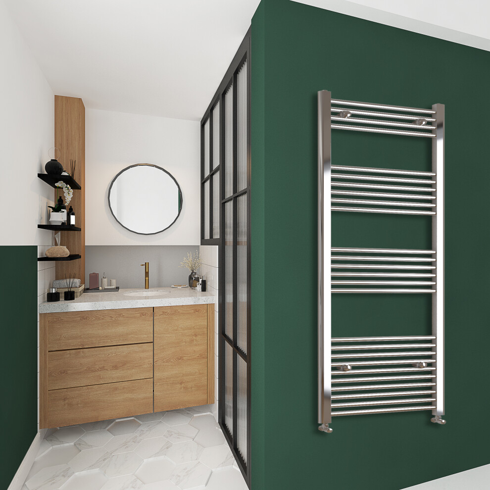 Clearance Sale Straight Bathroom Radiator Chrome 1600x600mm
