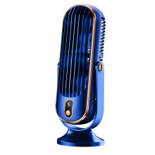 (Blue) Quiet Portable Fan for Bedroom - Mini Electric Table Fan for Desk - Perfect for Sleeping, Studying, and Working - Provides Cool Air