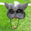 Rustproof Metal Owl Garden Stake with Flapping Wings 5