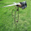 Rustproof Metal Owl Garden Stake with Flapping Wings 1