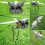 Rustproof Metal Owl Garden Stake with Flapping Wings 3